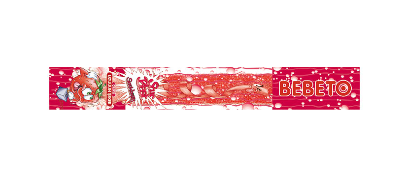 Bebeto Sour Blast Sugared Strawberry 8g x 60
