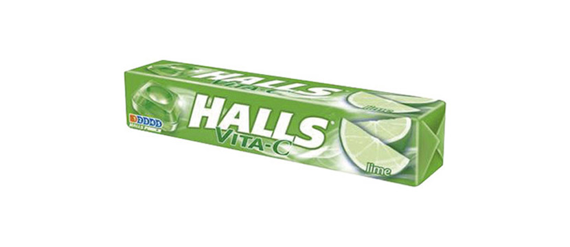 Halls Vita-C Lime 33,5g x 20